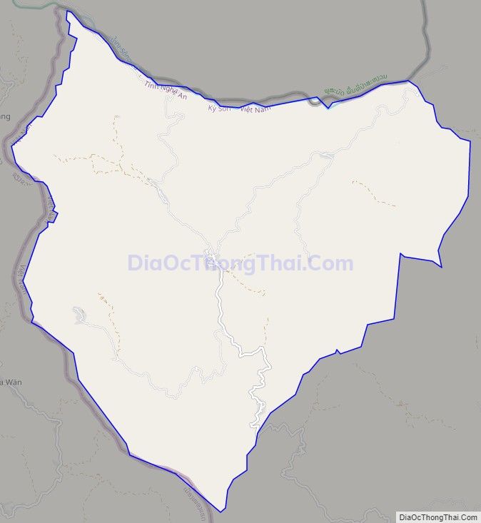 Bản đồ giao thông xã Keng Đu, huyện Kỳ Sơn
