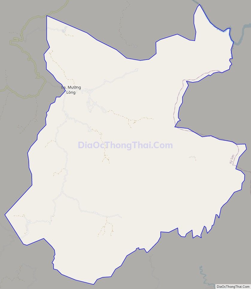 Bản đồ giao thông xã Mường Lống, huyện Kỳ Sơn