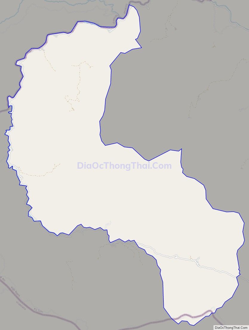 Bản đồ giao thông xã Mường Típ, huyện Kỳ Sơn