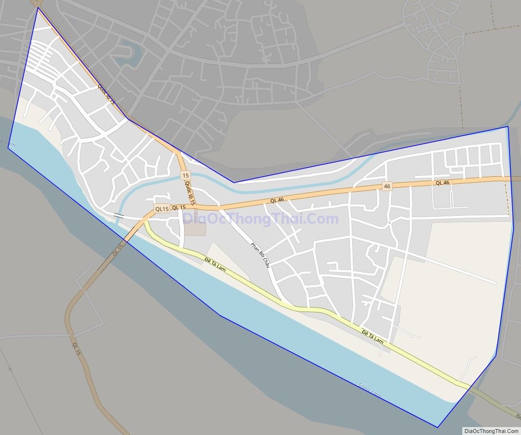 Bản đồ giao thông Thị trấn Nam Đàn, huyện Nam Đàn