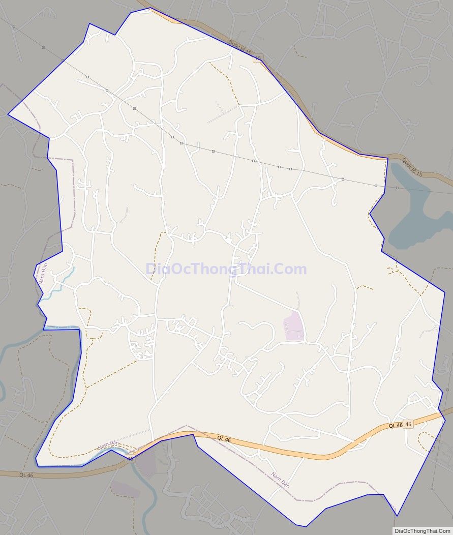 Bản đồ giao thông xã Nam Thái, huyện Nam Đàn