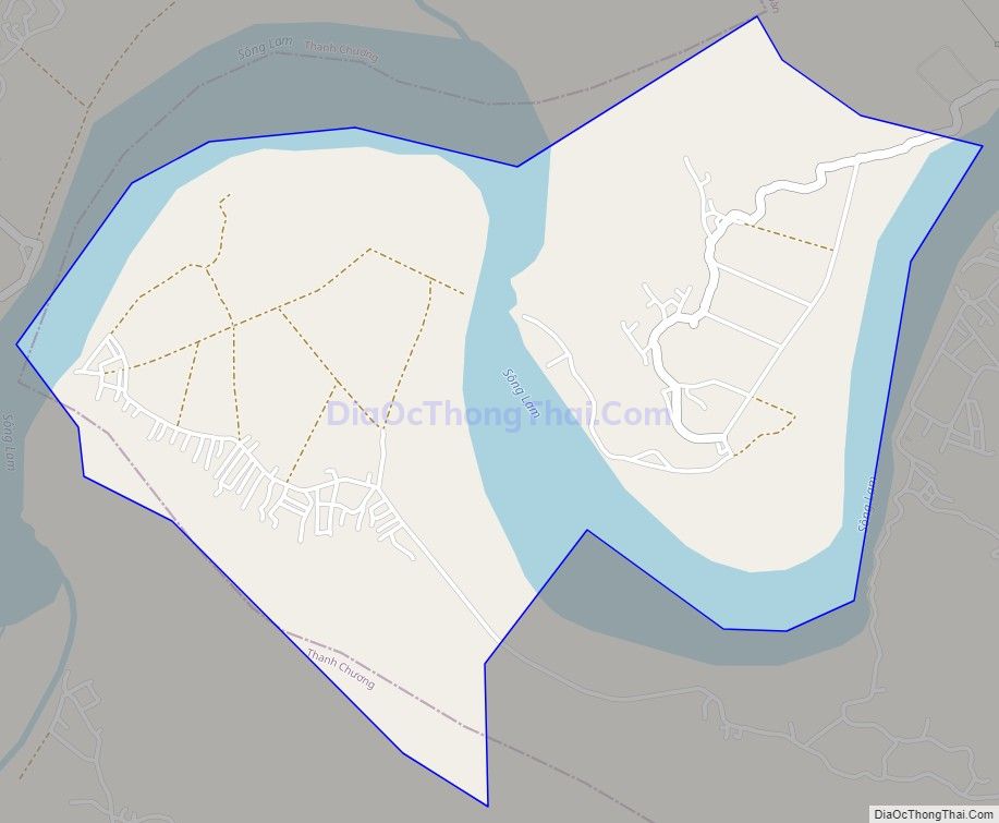 Bản đồ giao thông xã Nam Thượng (cũ), huyện Nam Đàn