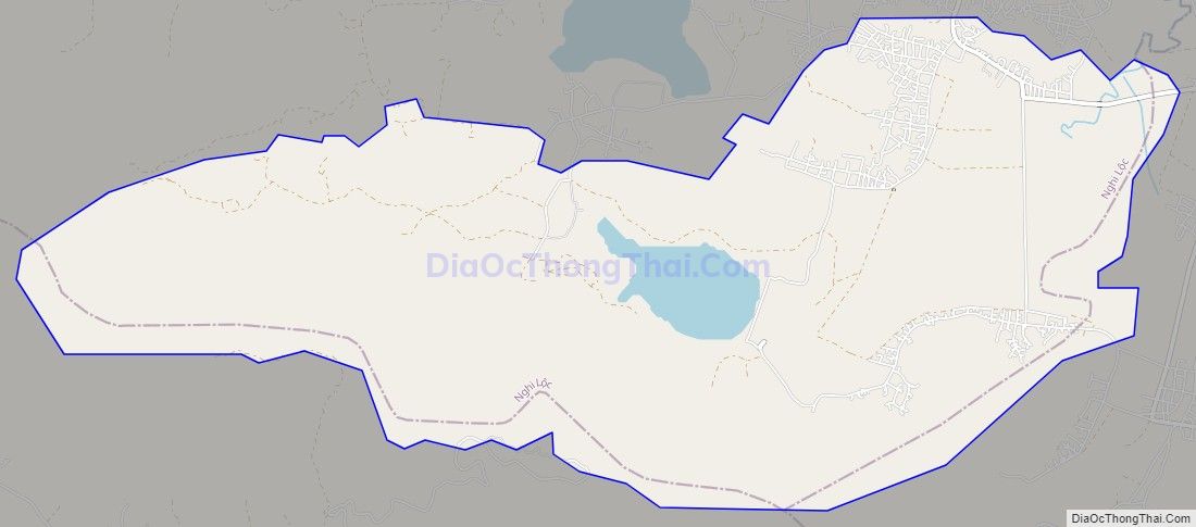 Bản đồ giao thông xã Nghi Công Nam, huyện Nghi Lộc
