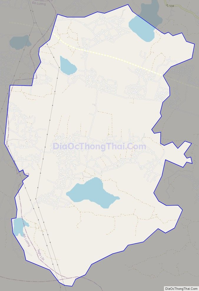 Bản đồ giao thông xã Nghi Kiều, huyện Nghi Lộc