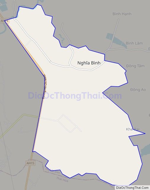 Bản đồ giao thông Thị trấn Nghĩa Đàn, huyện Nghĩa Đàn