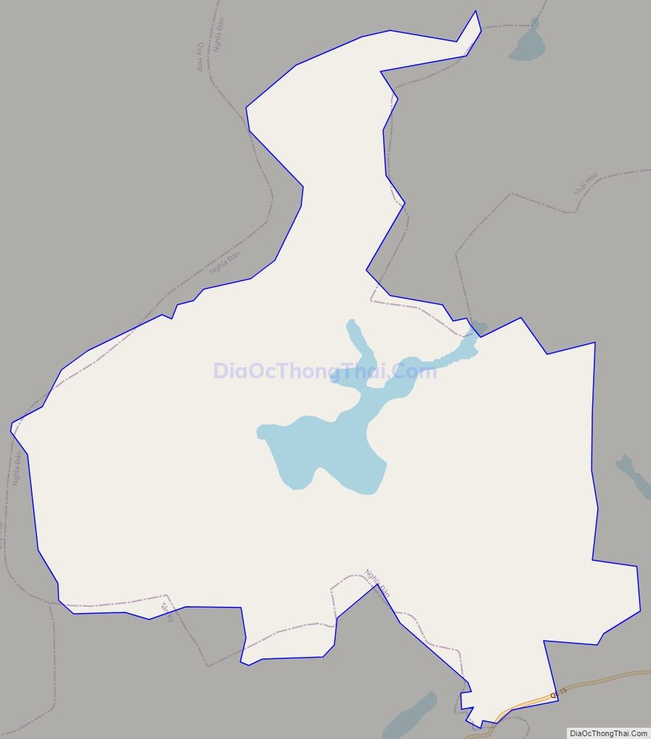 Bản đồ giao thông xã Nghĩa Đức, huyện Nghĩa Đàn