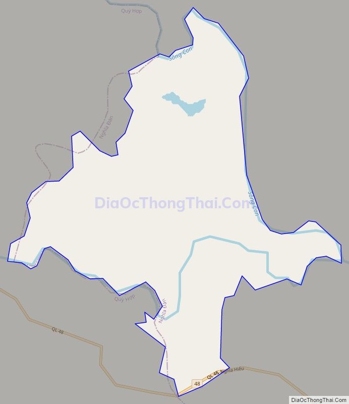 Bản đồ giao thông xã Nghĩa Hưng, huyện Nghĩa Đàn