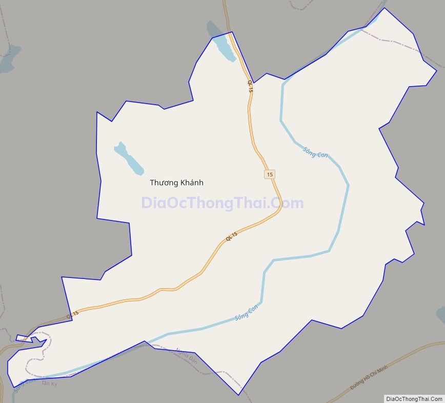 Bản đồ giao thông xã Nghĩa Khánh, huyện Nghĩa Đàn