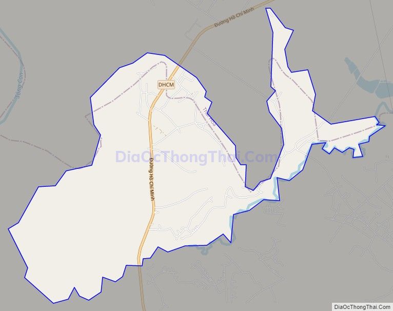 Bản đồ giao thông xã Nghĩa Long, huyện Nghĩa Đàn