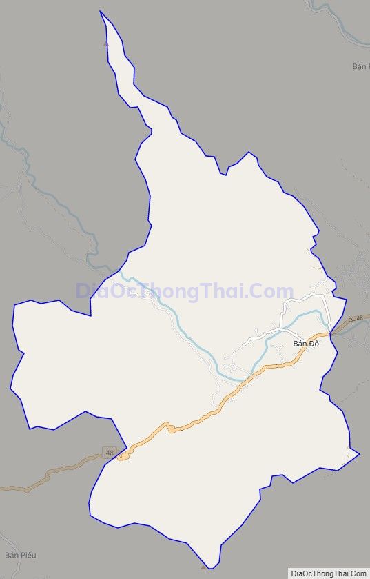 Bản đồ giao thông xã Châu Kim, huyện Quế Phong