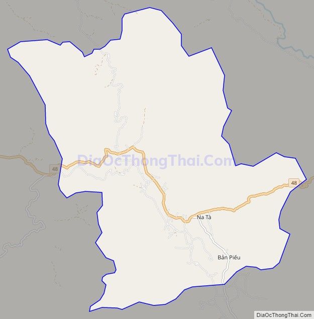 Bản đồ giao thông xã Châu Thôn, huyện Quế Phong