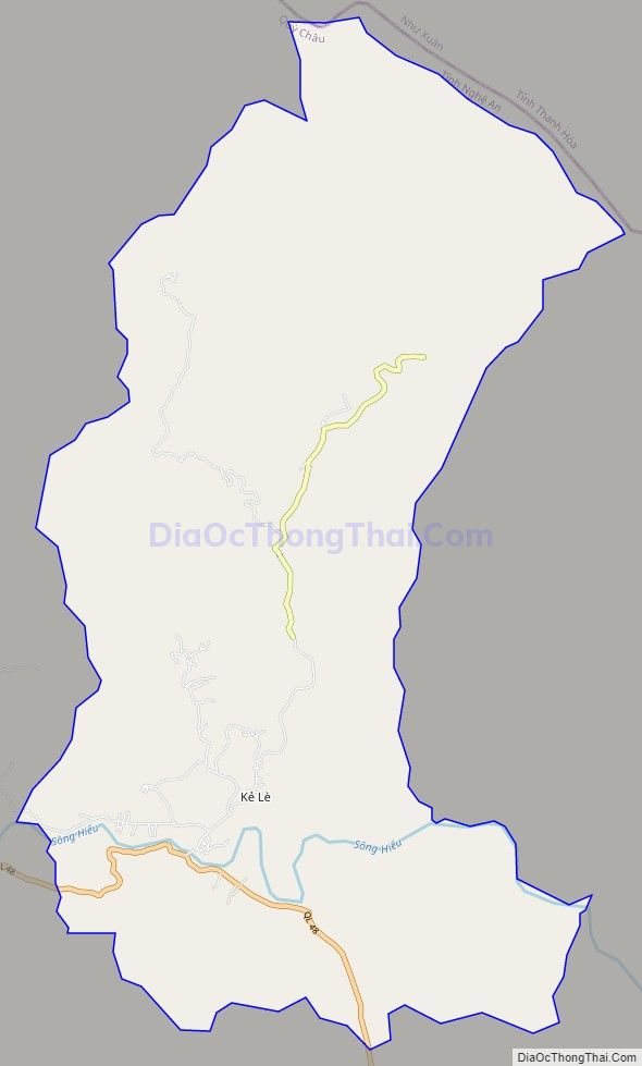 Bản đồ giao thông xã Châu Hội, huyện Quỳ Châu