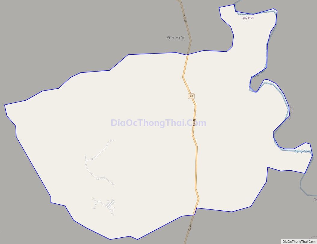 Bản đồ giao thông xã Đồng Hợp, huyện Quỳ Hợp