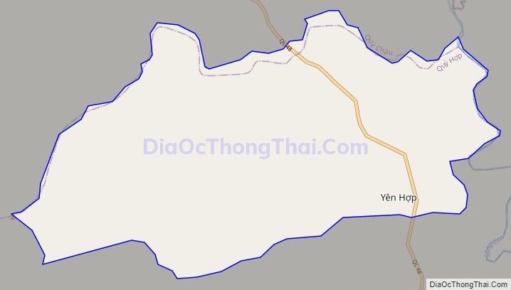 Bản đồ giao thông xã Yên Hợp, huyện Quỳ Hợp