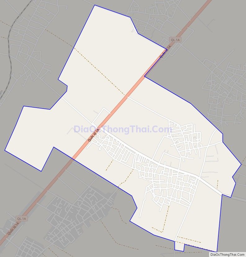 Bản đồ giao thông xã Quỳnh Hậu, huyện Quỳnh Lưu