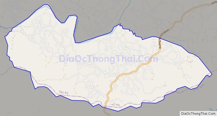 Bản đồ giao thông xã Nghĩa Hành, huyện Tân Kỳ