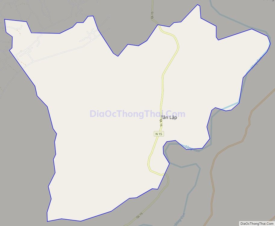 Bản đồ giao thông xã Tân Long, huyện Tân Kỳ