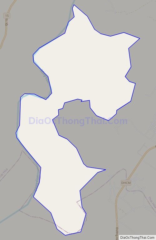 Bản đồ giao thông xã Nghĩa Hòa (cũ), thị xã Thái Hoà