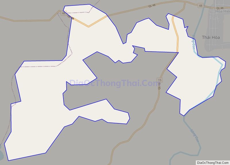 Bản đồ giao thông xã Nghĩa Tiến, thị xã Thái Hòa