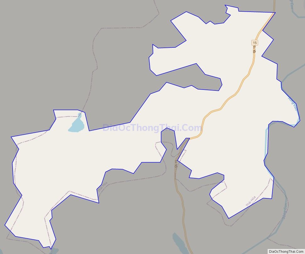 Bản đồ giao thông xã Tây Hiếu, thị xã Thái Hòa
