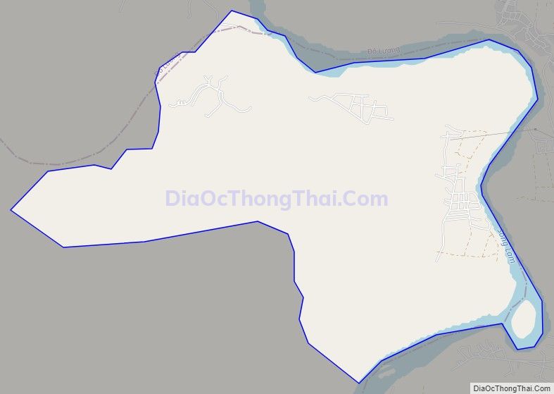 Bản đồ giao thông xã Cát Văn, huyện Thanh Chương