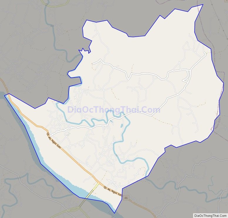 Bản đồ giao thông xã Ngọc Sơn, huyện Thanh Chương
