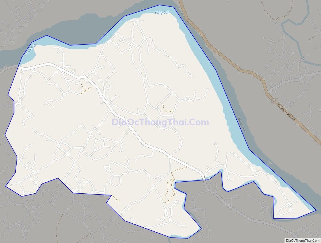 Bản đồ giao thông xã Thanh Chi, huyện Thanh Chương