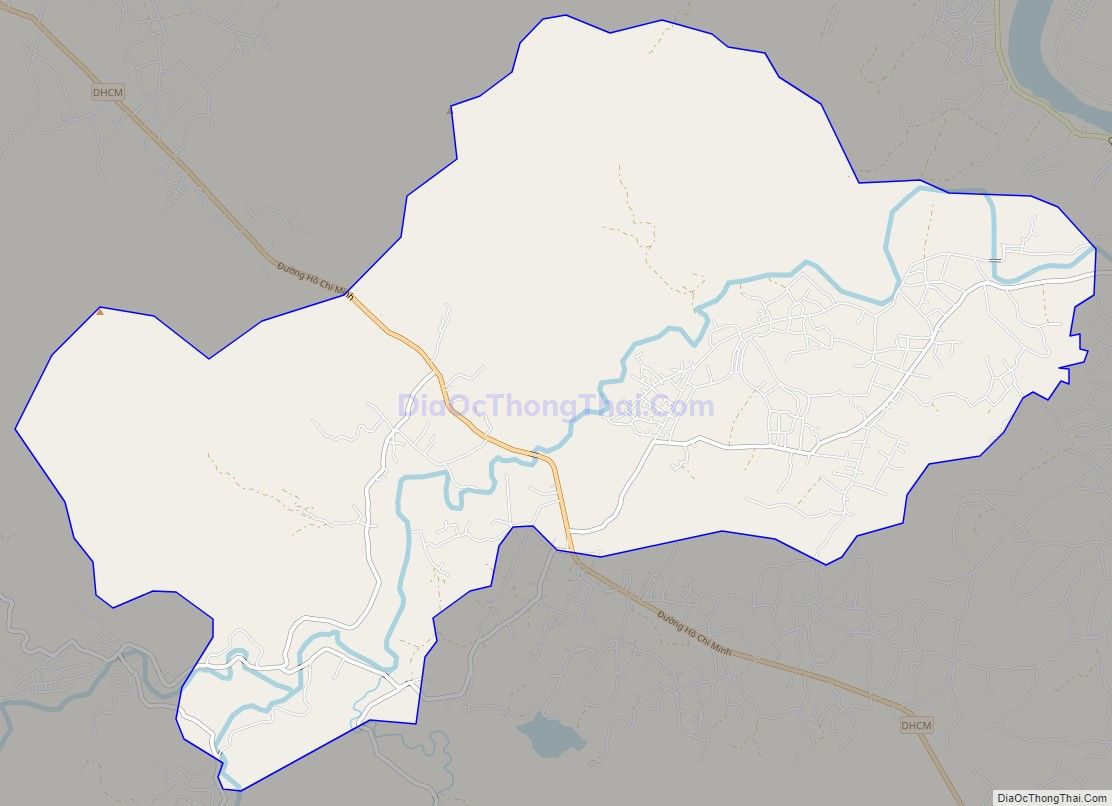 Bản đồ giao thông xã Thanh Hương, huyện Thanh Chương