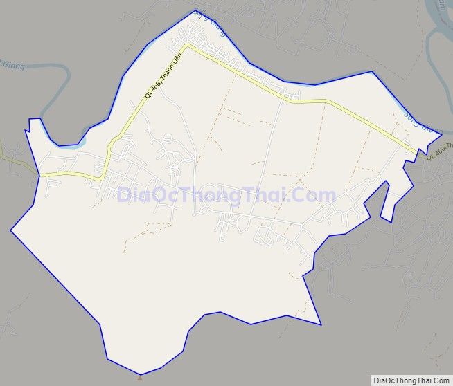 Bản đồ giao thông xã Thanh Liên, huyện Thanh Chương