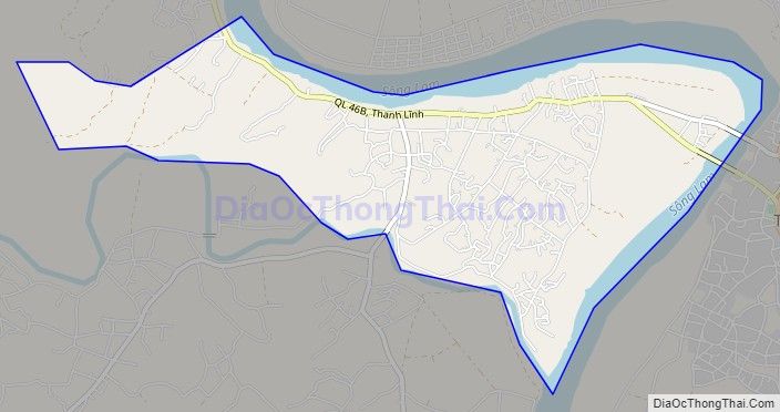 Bản đồ giao thông xã Thanh Lĩnh, huyện Thanh Chương