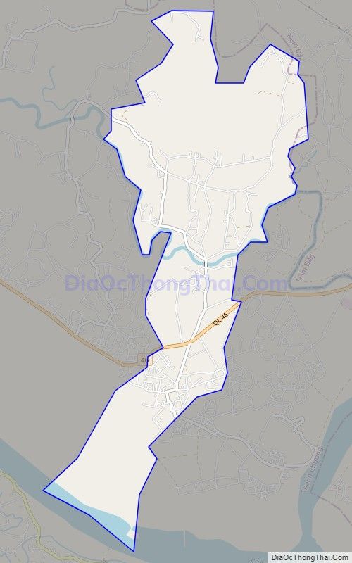 Bản đồ giao thông xã Thanh Lương, huyện Thanh Chương