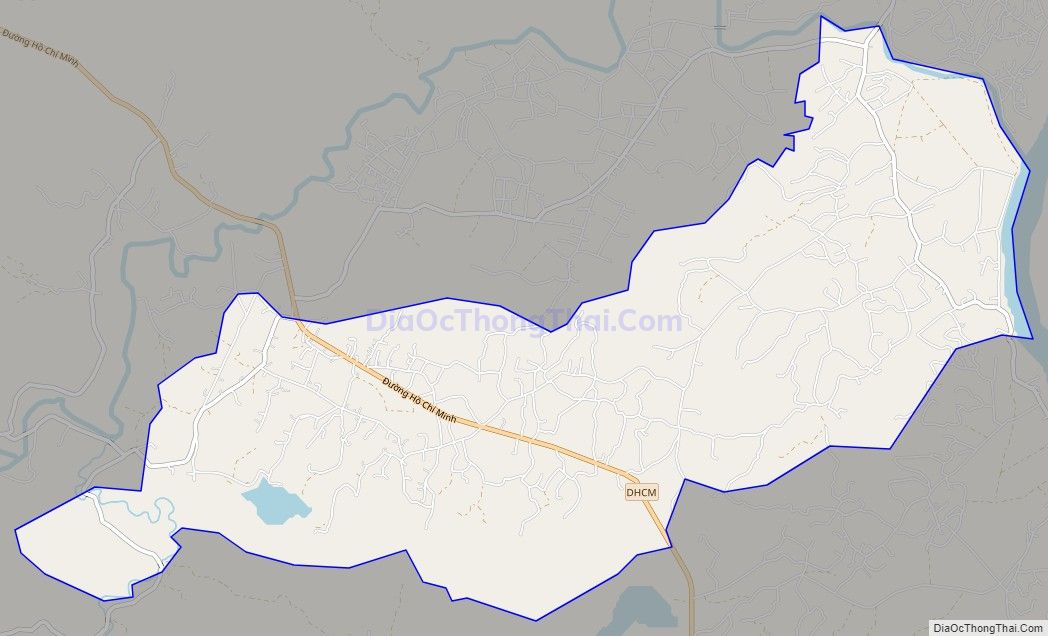 Bản đồ giao thông xã Thanh Thịnh, huyện Thanh Chương