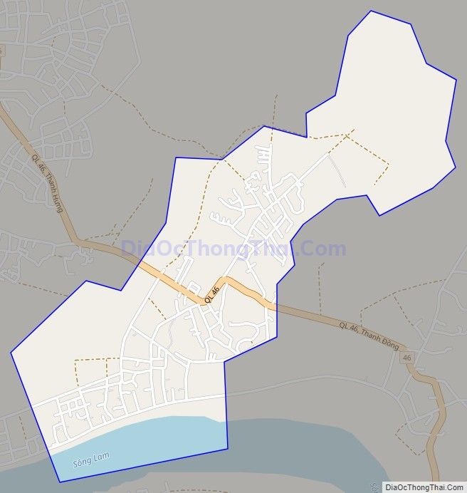 Bản đồ giao thông xã Thanh Tường (cũ), huyện Thanh Chương