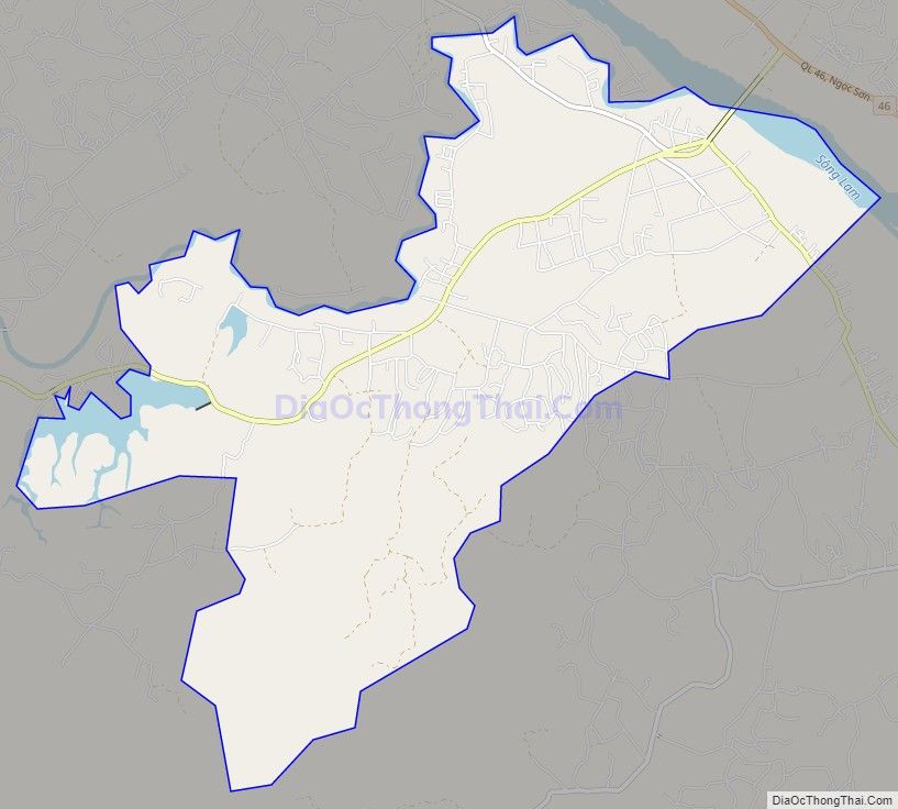 Bản đồ giao thông xã Võ Liệt, huyện Thanh Chương