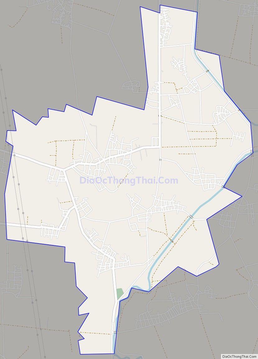 Bản đồ giao thông xã Long Thành, huyện Yên Thành