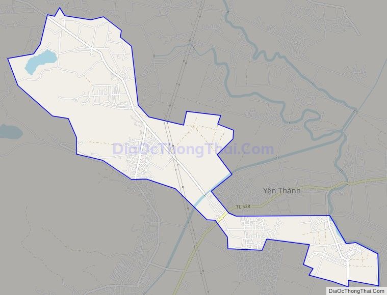 Bản đồ giao thông xã Tăng Thành, huyện Yên Thành