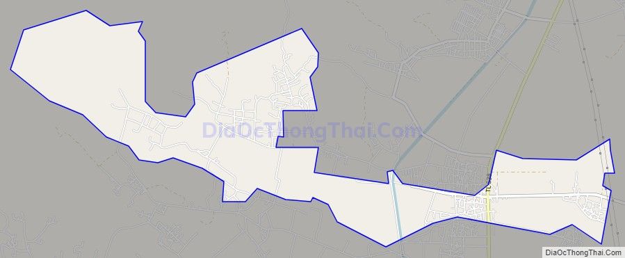 Bản đồ giao thông xã Trung Thành, huyện Yên Thành