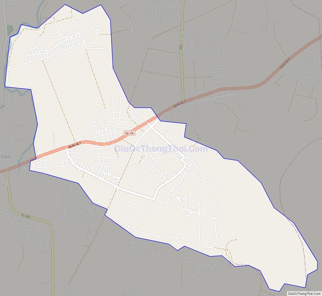 Bản đồ giao thông xã Viên Thành, huyện Yên Thành