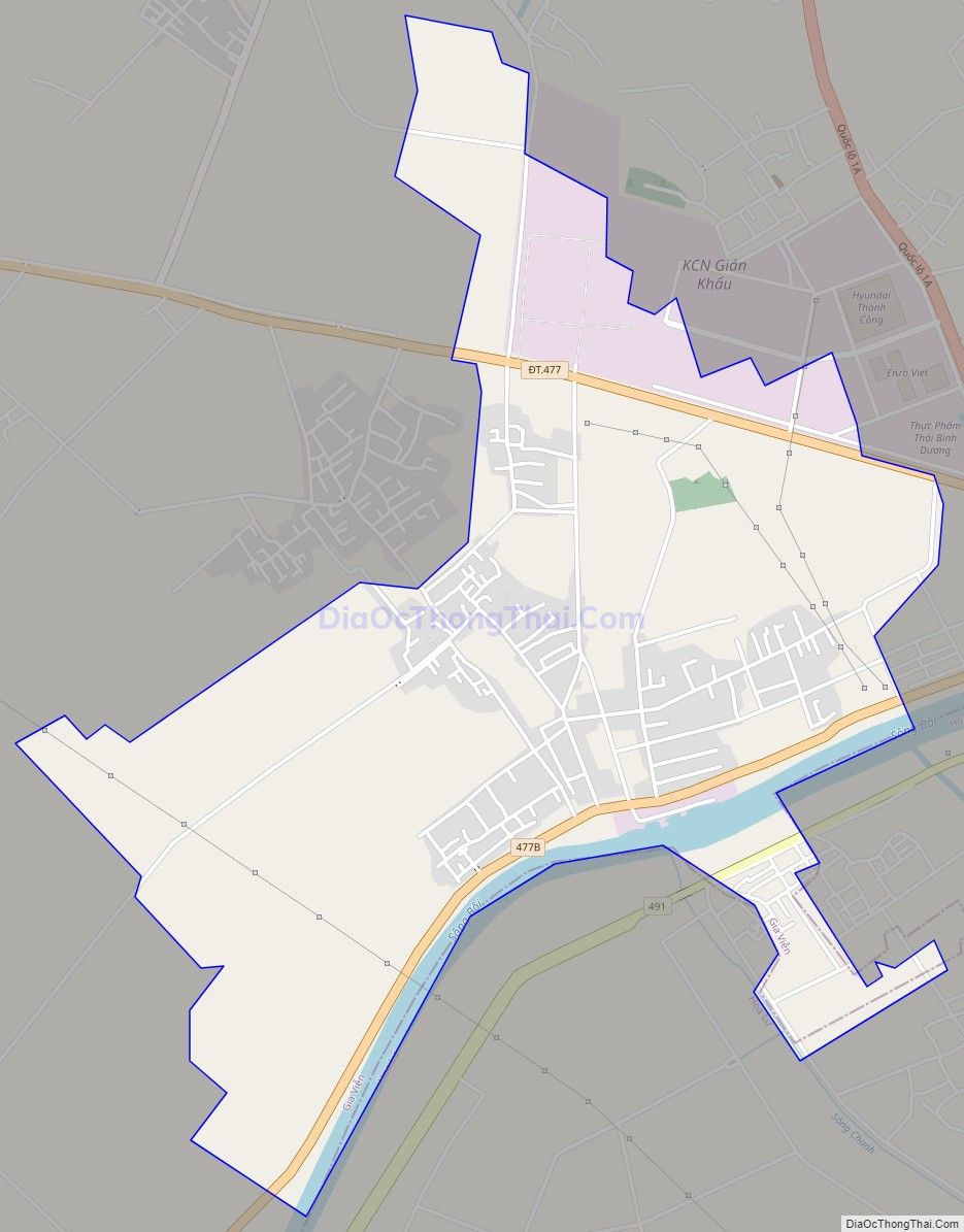 Bản đồ giao thông xã Gia Tân, huyện Gia Viễn