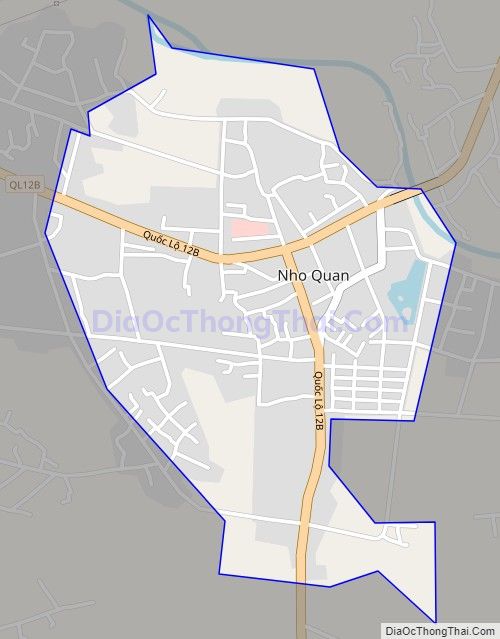 Bản đồ giao thông Thị trấn Nho Quan, huyện Nho Quan