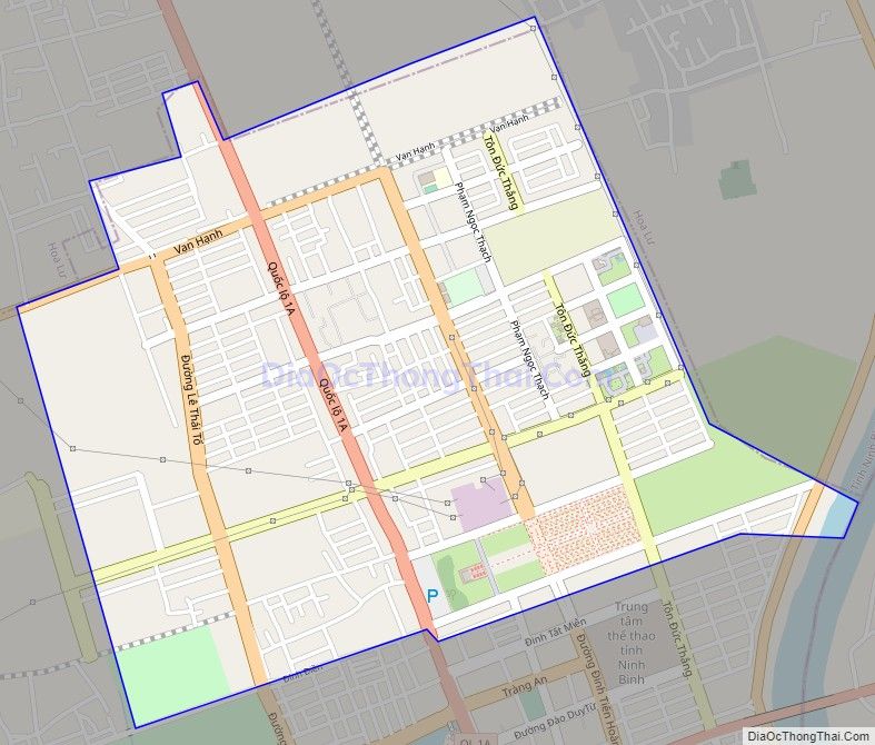 Bản đồ giao thông phường Ninh Khánh, thành phố Ninh Bình