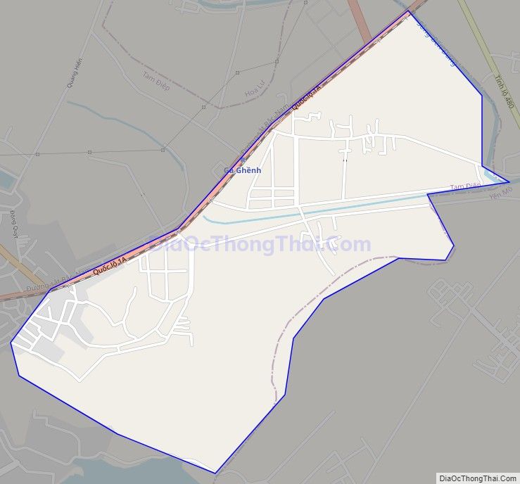 Bản đồ giao thông phường Yên Bình, thành phố Tam Điệp