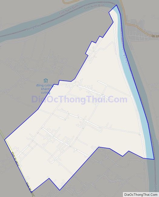 Bản đồ giao thông xã Khánh Trung, huyện Yên Khánh