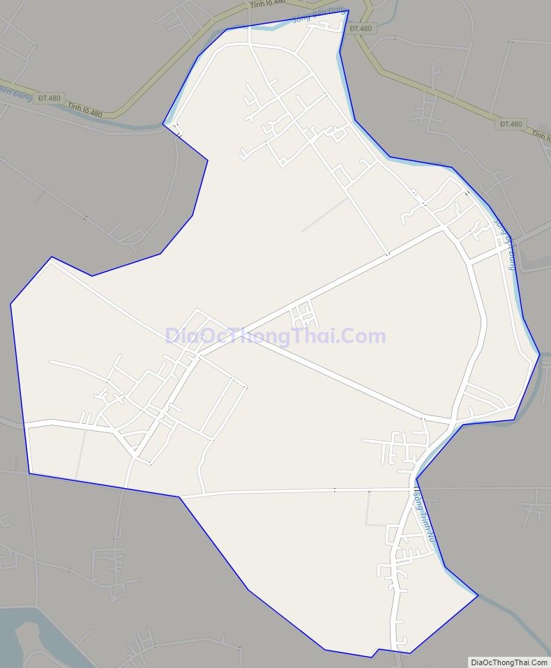 Bản đồ giao thông xã Yên Hòa, huyện Yên Mô