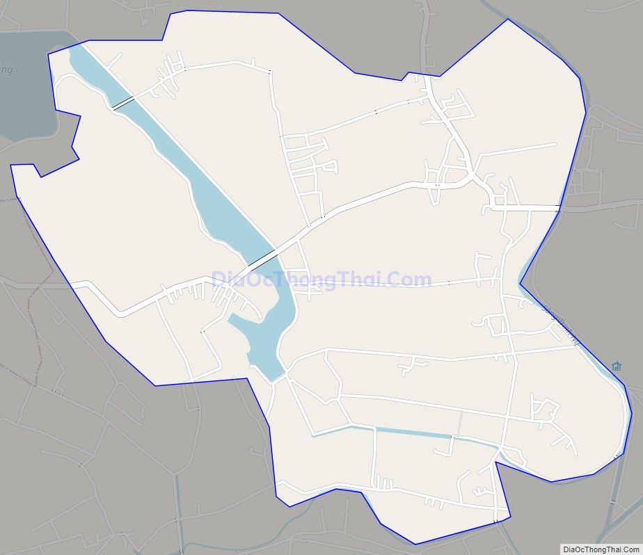 Bản đồ giao thông xã Yên Thành, huyện Yên Mô