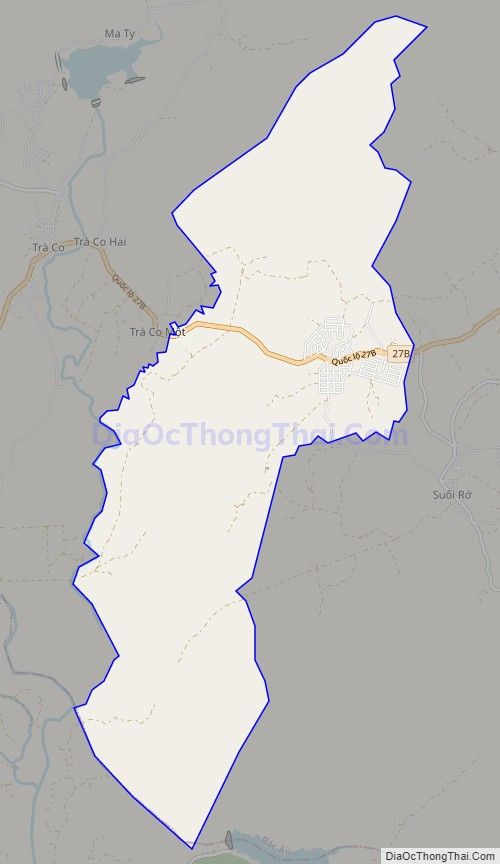 Bản đồ giao thông xã Phước Thắng, huyện Bác Ái
