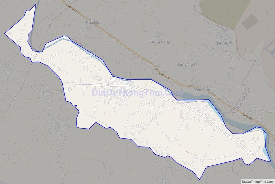Bản đồ giao thông xã Phước Sơn, huyện Ninh Phước