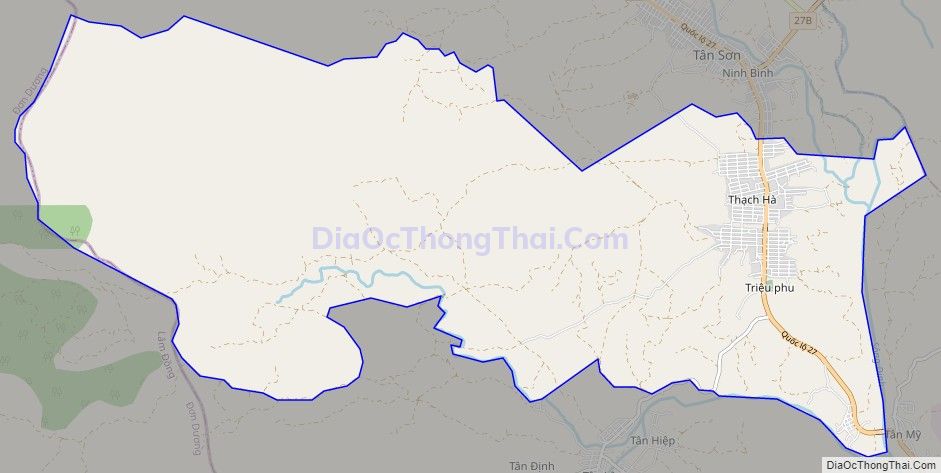 Bản đồ giao thông xã Quảng Sơn, huyện Ninh Sơn