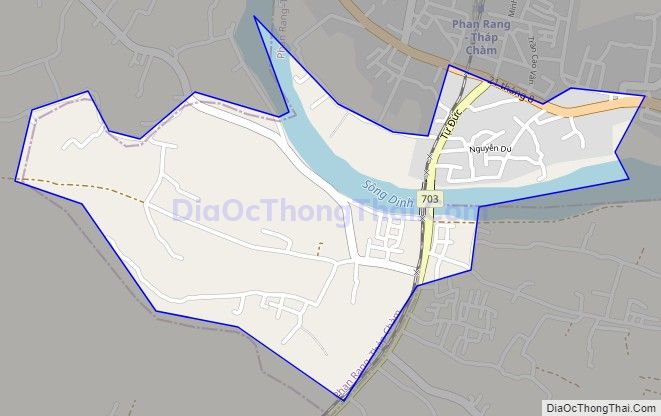 Bản đồ giao thông phường Bảo An, thành phố Phan Rang - Tháp Chàm