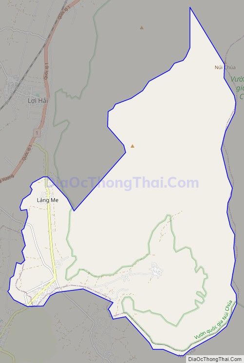 Bản đồ giao thông xã Bắc Sơn, huyện Thuận Bắc